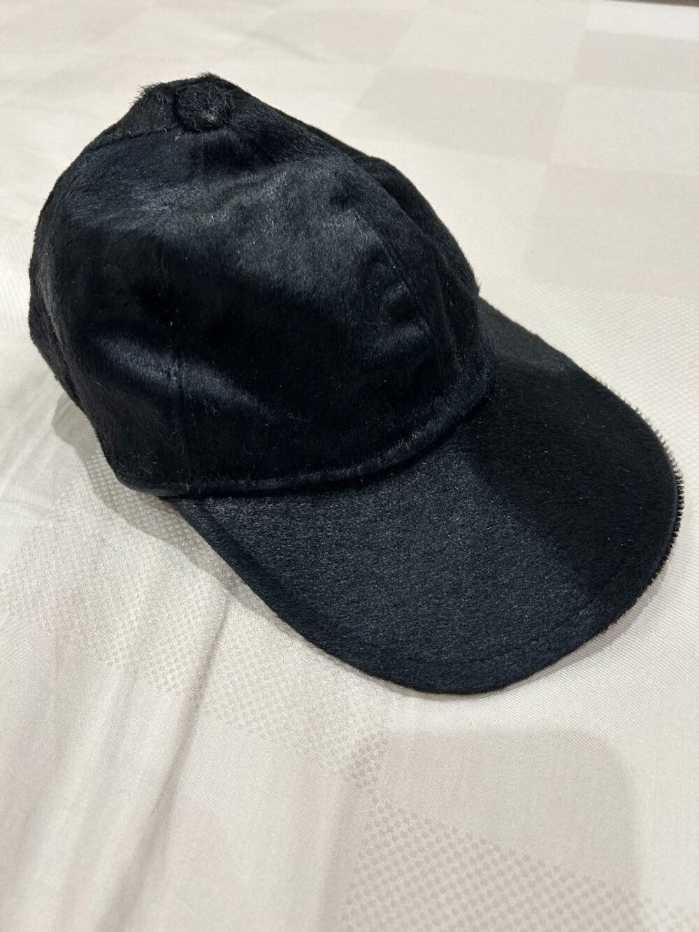 PRADA Cap - Leather and Pony Hair